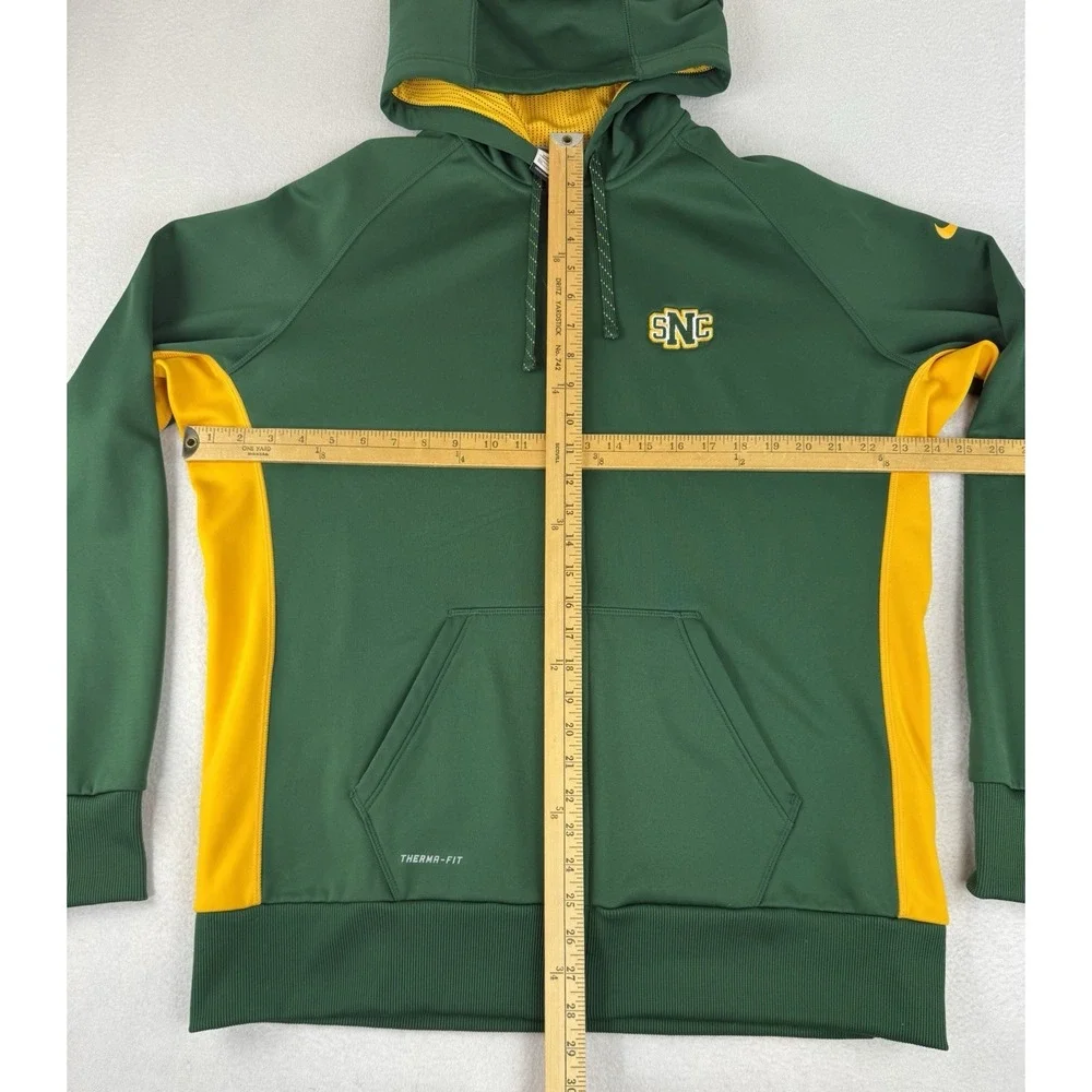 Nike‎ St Norbert College Scoop Hoodie Womens Size XXL Green Knights Full Zip